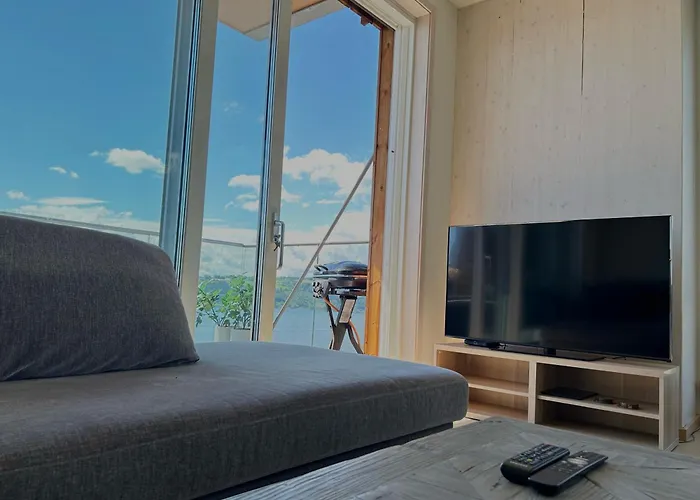 Mjos Tower - Balcony With View Apartment Sjusjøen